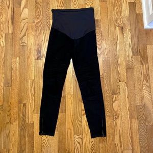 PinkBlush Moto Maternity Pants Black
